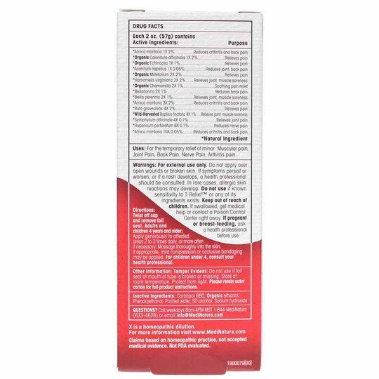 T-Relief Arnica +12 Pain Relief Gel, MDN